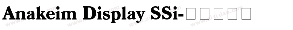 Anakeim Display SSi字体转换